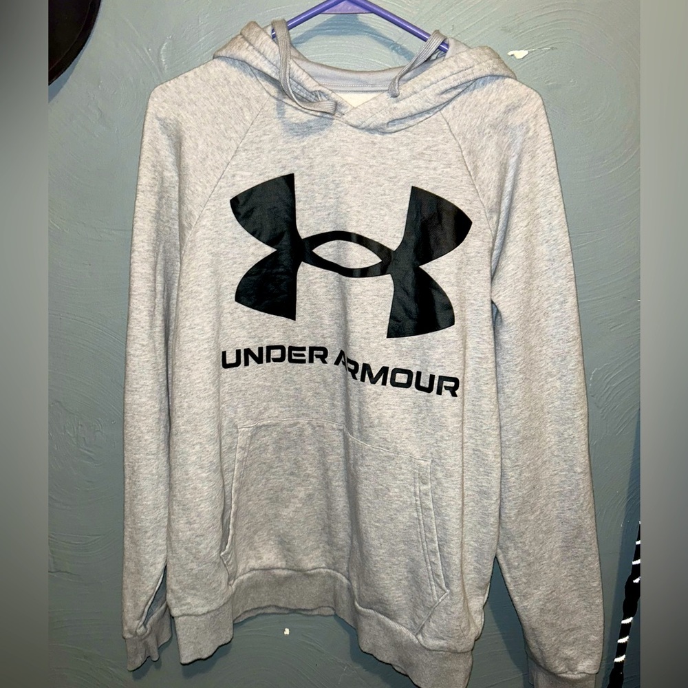 Under Armour Grey Hoodie Medium